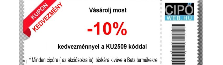 Kupon kedvezmény!