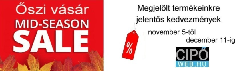 Szezonközi vásár - MID SEASON SALE!