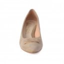 Emis női blokk sarkú körömcipő ZS7674-9790 bézs velúr 05629