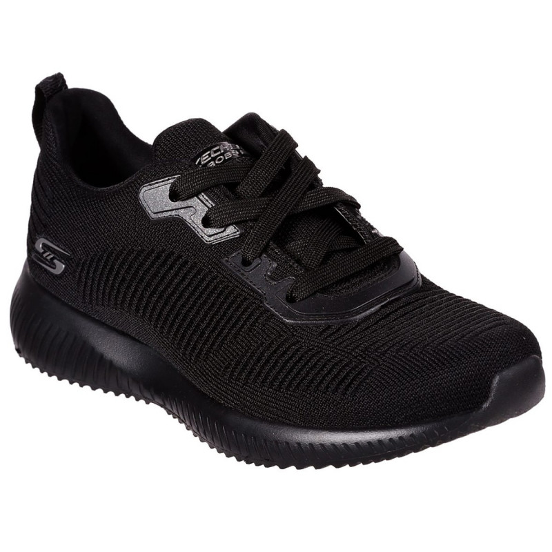 Skechers női fűzős sportcipő 32504-BBK BOBS Sport Squad - Tough Talk fekete 06409