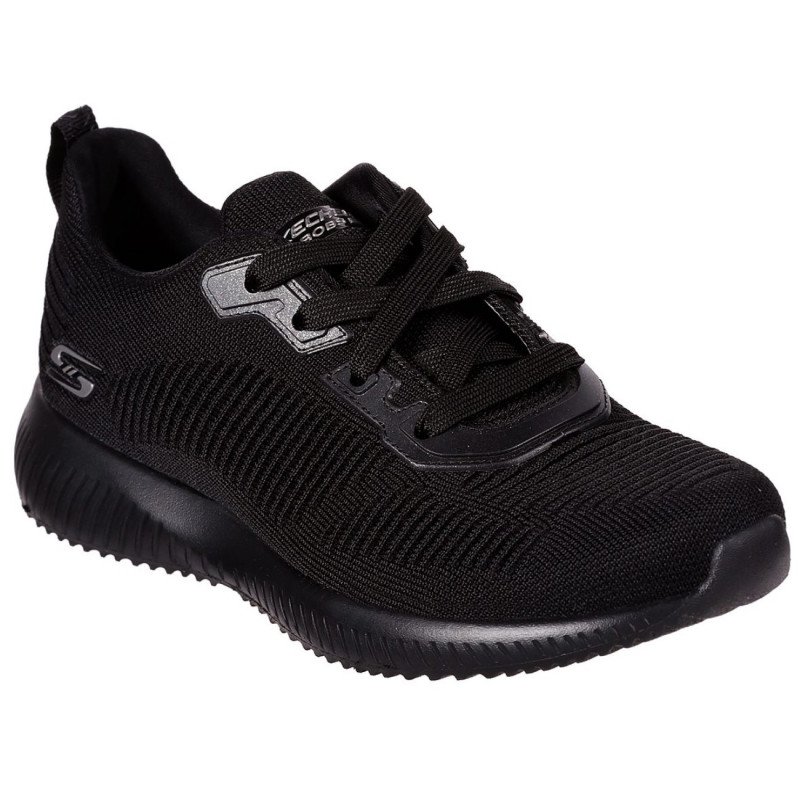 Skechers női fűzős sportcipő 32504-BBK BOBS Sport Squad - Tough Talk fekete 06409