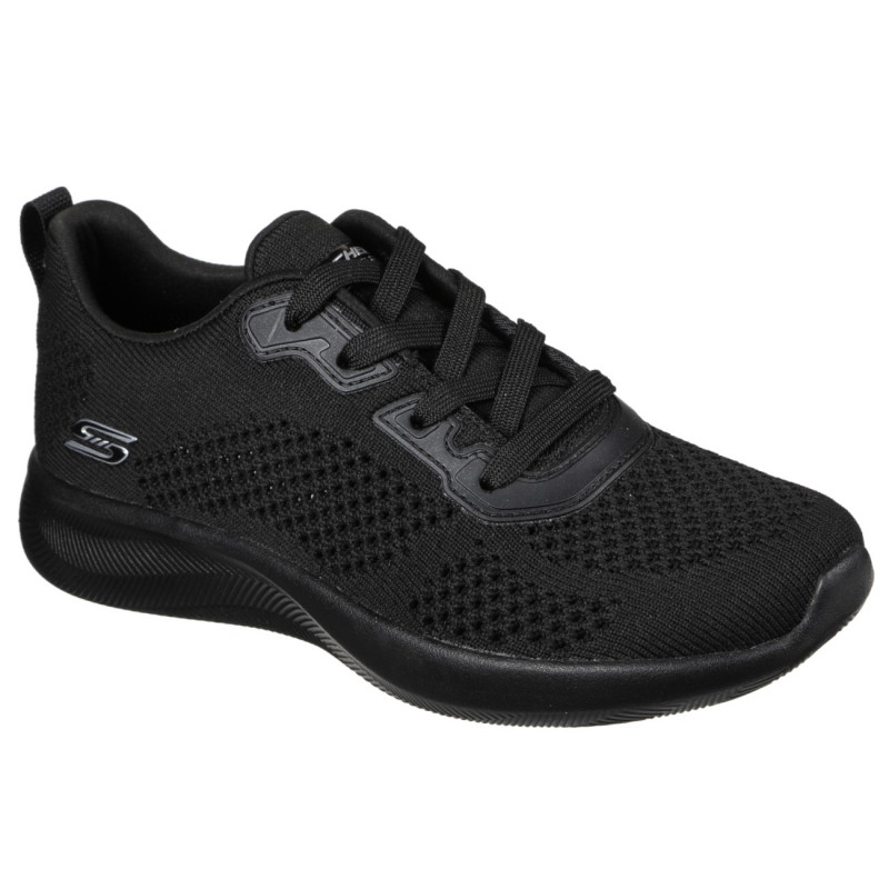 Skechers női fűzős sportcipő 117018-BBK Bobs Squad 2 Social Space fekete 06956