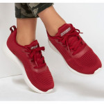 Skechers női fűzős sportcipő 32504-RED BOBS Sport Squad - Tough Talk piros 05793