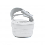 Bio Up - Liber Light komfort női tépőzáras bőr papucs 1506 fehér 06039