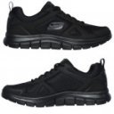 Skechers férfi fűzős sneaker félcipő 52631-BBK Track Scloric fekete 06005