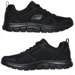 Skechers férfi fűzős sneaker félcipő 52631-BBK Track Scloric fekete 06005