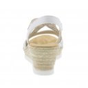 Rieker női telitalpú szandál 61916-80 Pavone fehér ezüst 06913