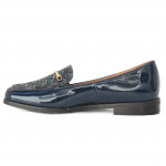 Tanex női bebújós - slip on - félcipő 726-W213 kék kombi 06237