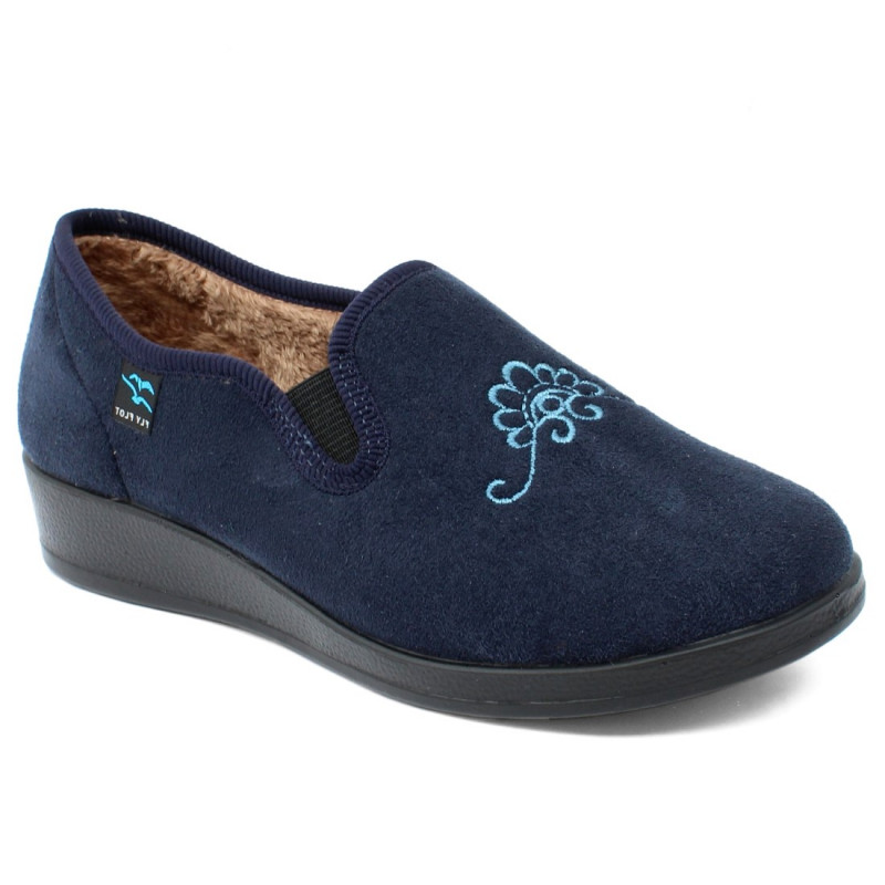 FlyFlot női bebújós házicipő - mamusz N3Q12 WH kék 06243