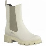 Tamaris női platformos chelsea bokacsizma 25449-27-418 elefántcsontszín 06192 Női Tamaris