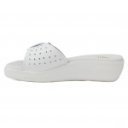 Wörishofer talpbélésű anatóm női papucs 1 csatos pánttal fehér 06266