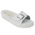 Wörishofer talpbélésű anatóm női papucs 1 csatos pánttal fehér 06266 Női Wörishofer