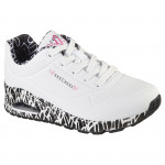 Skechers Uno - Loving Love 155506-WBK női fűzős sneaker cipő szívescskés 06971 Női Skechers