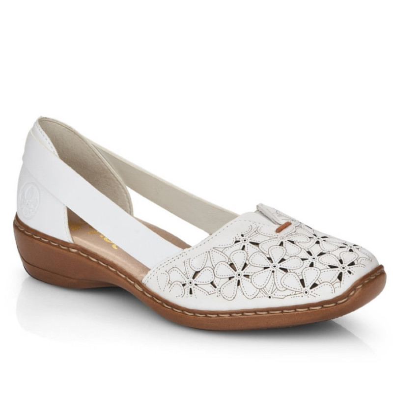Rieker női bebújós (slip on) oldalt nyitott félcipő 41356-80