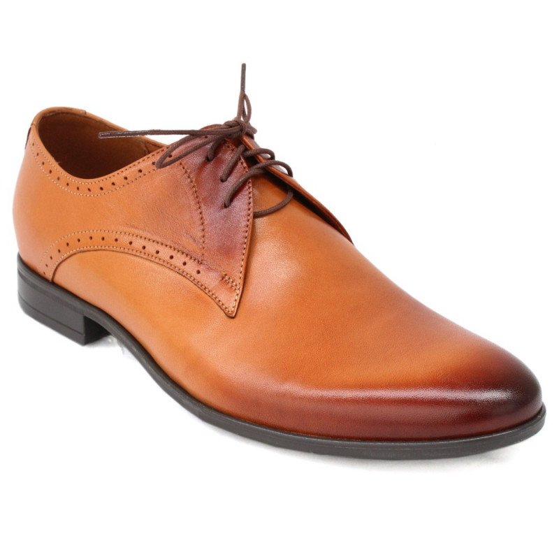 Lavaggio férfi elegáns fűzős bőr félcipő 2021-SLOMKA  színátmenetes barna 06511