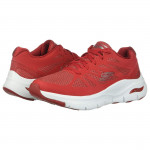 Skechers Arch-Fit Vivid Memory 149055-RED női fűzős sneaker cipő piros 06434