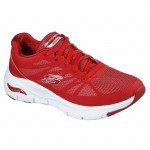 Skechers Arch-Fit Vivid Memory 149055-RED női fűzős sneaker cipő piros 06434 Női Skechers