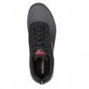 Skechers Track Ripkent 232399-BKCC férfi fűzős sportcipő fekete színátmenetes 06449