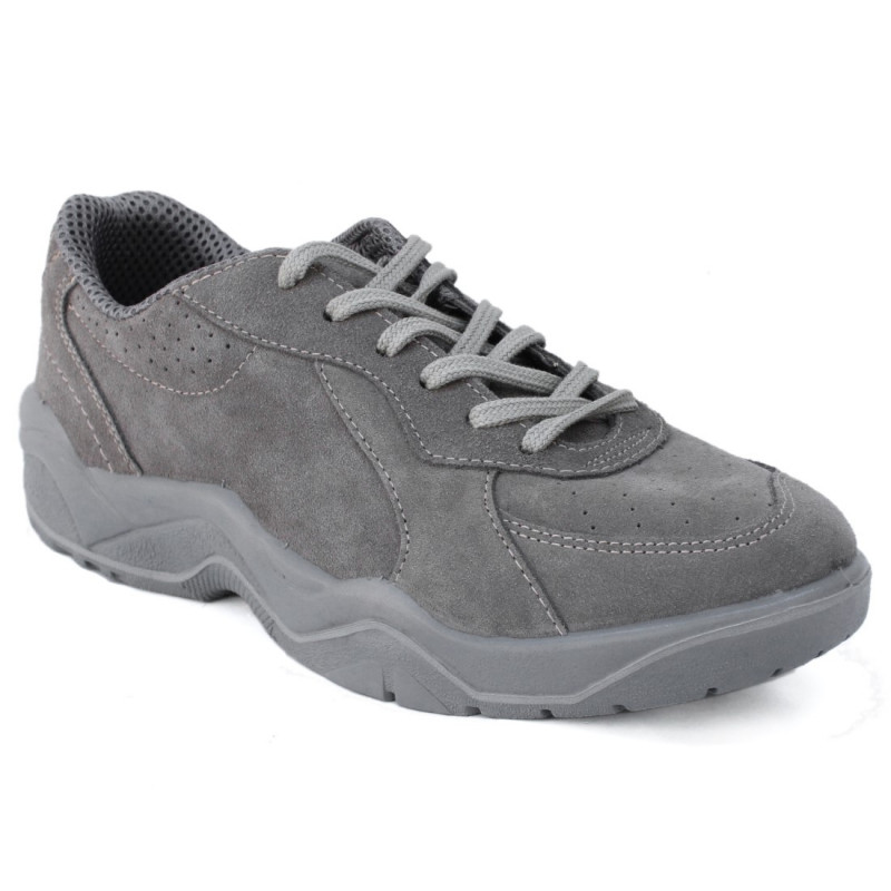 Sneakers uniszex fűzős velúrbőr félcipő H-V szürke 06551