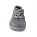 Sneakers uniszex fűzős velúrbőr félcipő H-V szürke 06551