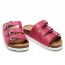 Scholl Rio Wedge női bioprint 3csatos papucs F26835-1026 fuxia 06555