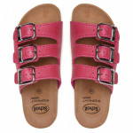 Scholl Rio Wedge női bioprint 3csatos papucs F26835-1026 fuxia 06555