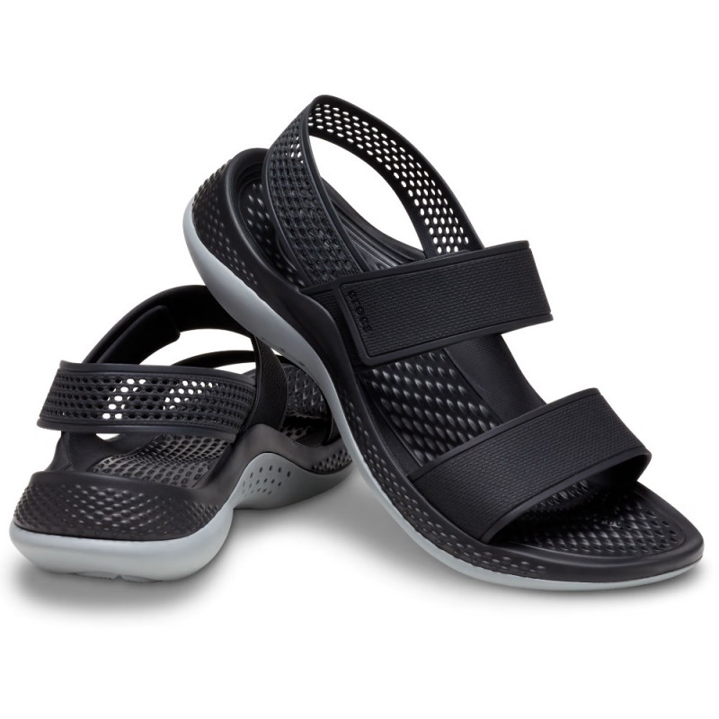 Crocs LiteRide 360 Sandal női szandál fekete szürke kombi 206711-02G