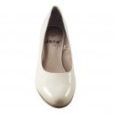 Jana Soft Line női körömcipő 22469-38-424 krém lakk 06549