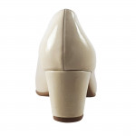 Jana Soft Line női körömcipő 22469-38-424 krém lakk 06549