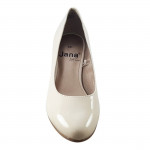 Jana Soft Line női körömcipő 22469-38-424 krém lakk 06549