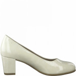 Jana Soft Line női körömcipő 22469-38-424 krém lakk 06549