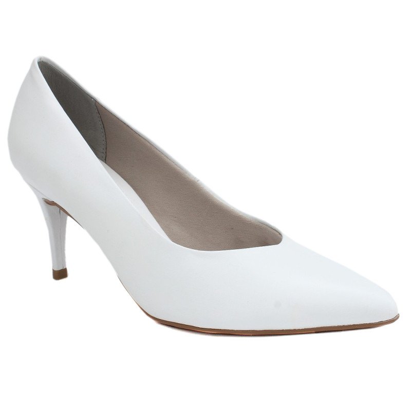 Bottero női tűsarkú bőr körömcipő 317622 fehér 06700