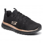Skechers Graceful - Get Connected női edzőcipő 12615-BKRG fekete mix 06736 Női Skechers