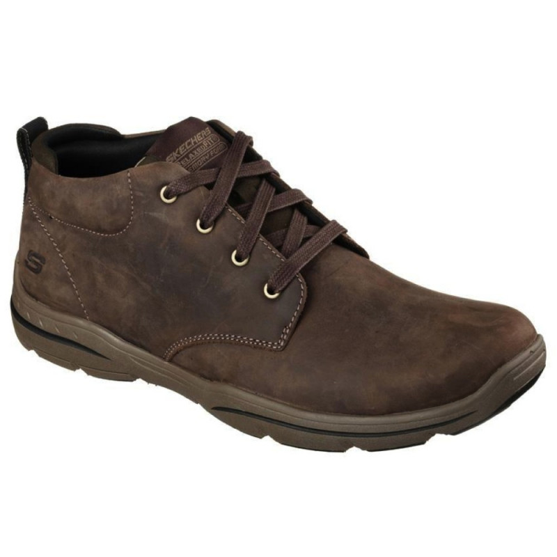 Skechers Harper-Melden 64857-CHOC férfi fűzős barna bokacipő 06789