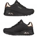 Skechers UNO GOLDEN AIR női fűzős sneaker cipő 177094-BBK fekete 06779
