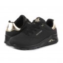 Skechers UNO GOLDEN AIR női fűzős sneaker cipő 177094-BBK fekete 06779