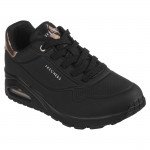 Skechers UNO GOLDEN AIR női fűzős sneaker cipő 177094-BBK fekete 06779
