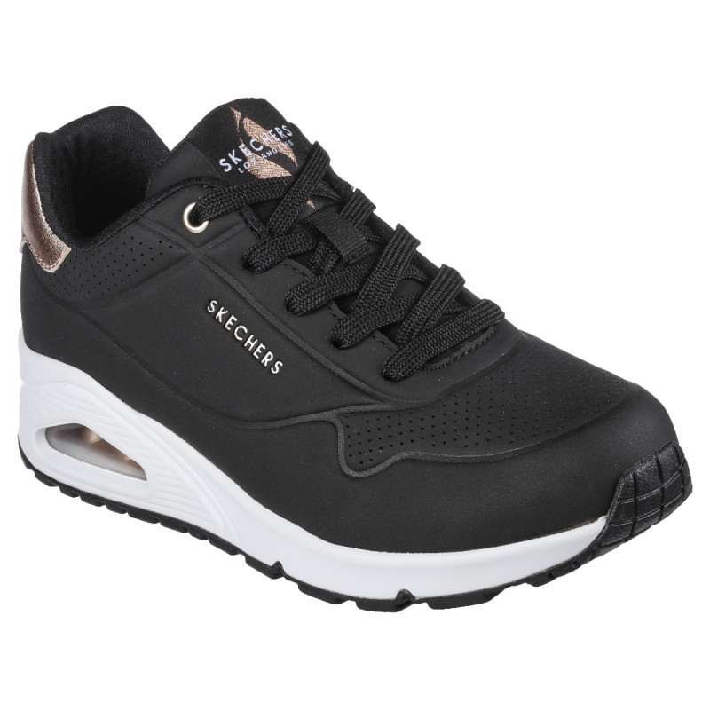 Skechers UNO GOLDEN AIR női fűzős sneaker cipő 177094-BLK fekete 06780
