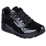 Skechers Uno - Shiny One női fűzős sneaker cipő 177142-BBk fekete lakk 06781 Női Skechers