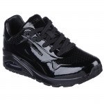Skechers Uno - Shiny One női fűzős sneaker cipő 177142-BBk fekete lakk 06781 Női Skechers