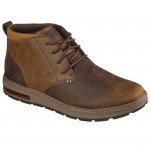 Skechers Evenston Renli 210141-CDB férfi fűzős barna bőr bokacipő 06784 Férfi Skechers