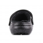Crocs Classic Glitter Lined női bélelt klumpa 205842-067 fekete-ezüst mix