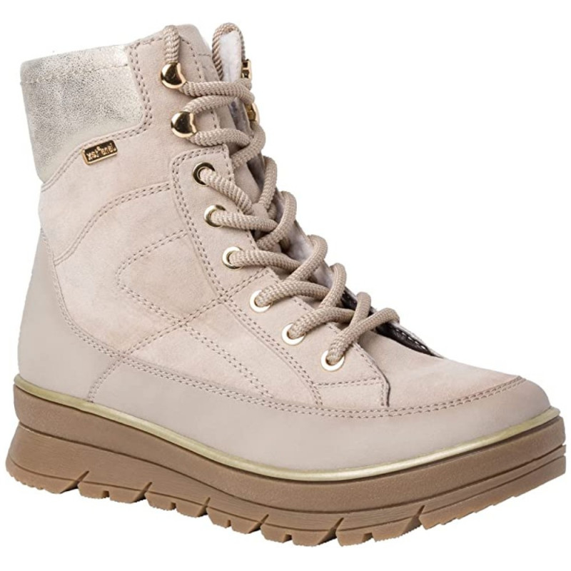 Jana női fűzős cipzáras bakancs 26270-29-400 bézs 06715