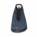 Fly Flot férfi cipzáras mamusz bokacipő gyapjú béléssel Q2788IL kék 06808