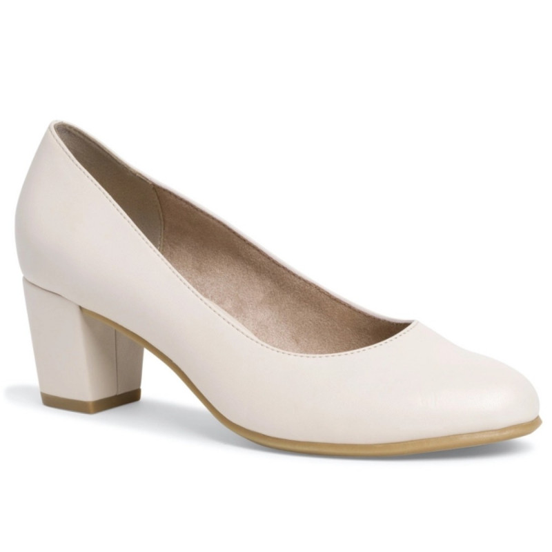 Jana Soft Line női körömcipő 22469-20-411 krém 06869