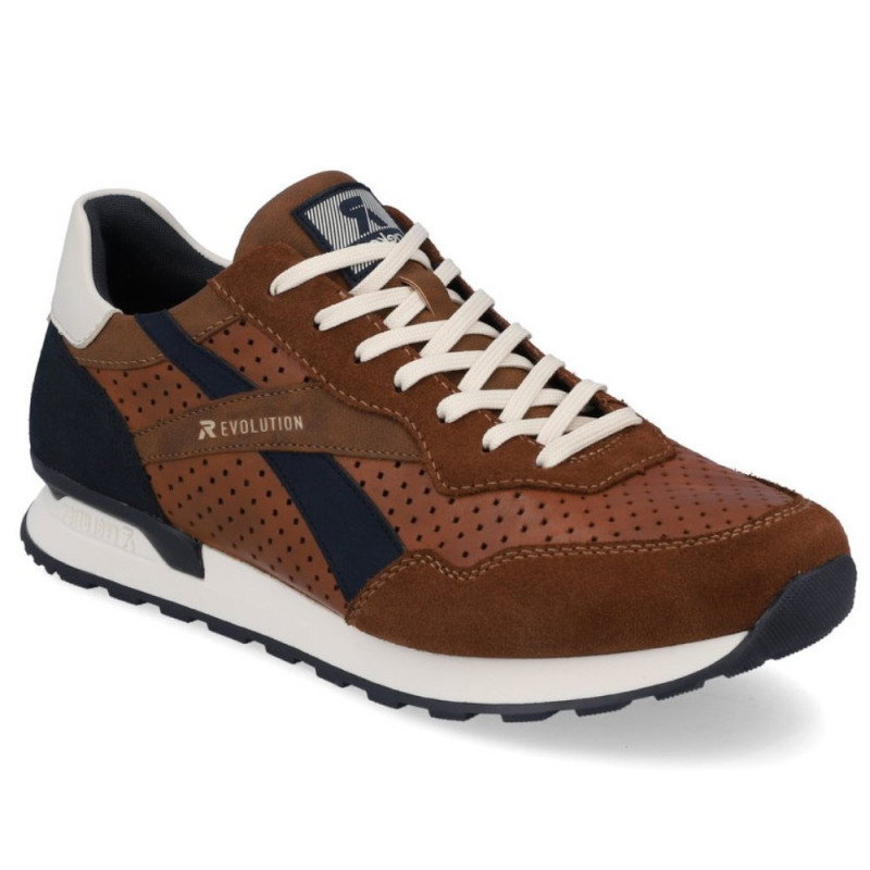 Rieker Revolution férfi sneaker fűzős félcipő U0302-24 barna mix 06952