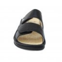 Scholl Mietta 2.0  F28059-1004 női bioprint tépőzáras bőr papucs fekete 07319