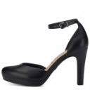 Tamaris női tűsarkú oldalt nyitott bokapántos körömcipő 24402-20-020 fekete 06843