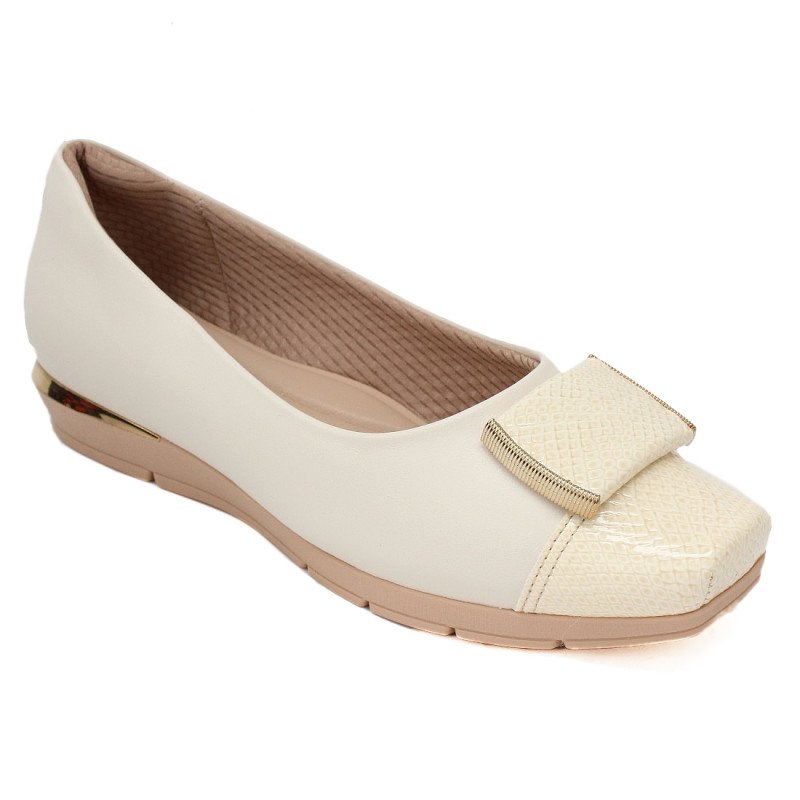 Piccadilly női bebújós mokaszin jellegű félcipő 147189-4 bézs mix 07045