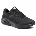 Skechers Arch Fit férfi fűzős sneaker félcipő 232040-BBK fekete 06987 Férfi Skechers